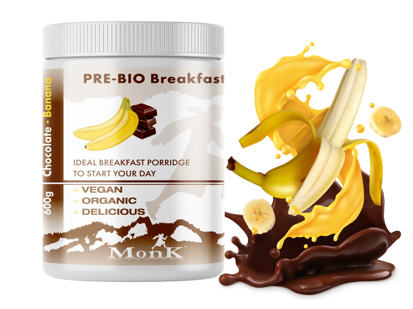 Monk raňajková kaša Čokoláda Banán